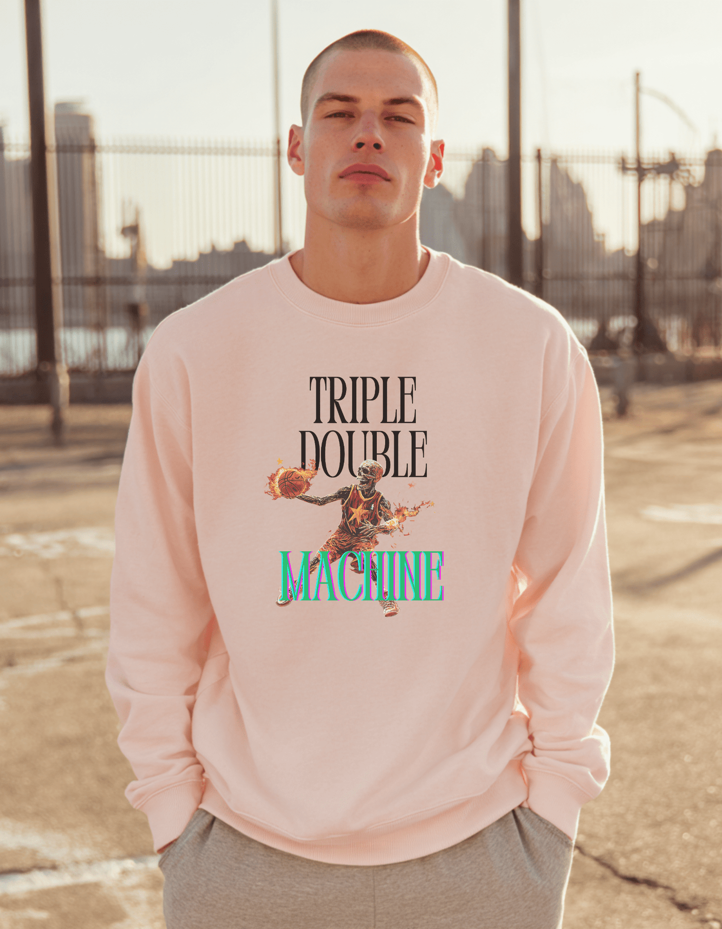 Triple Double Machine Crewneck