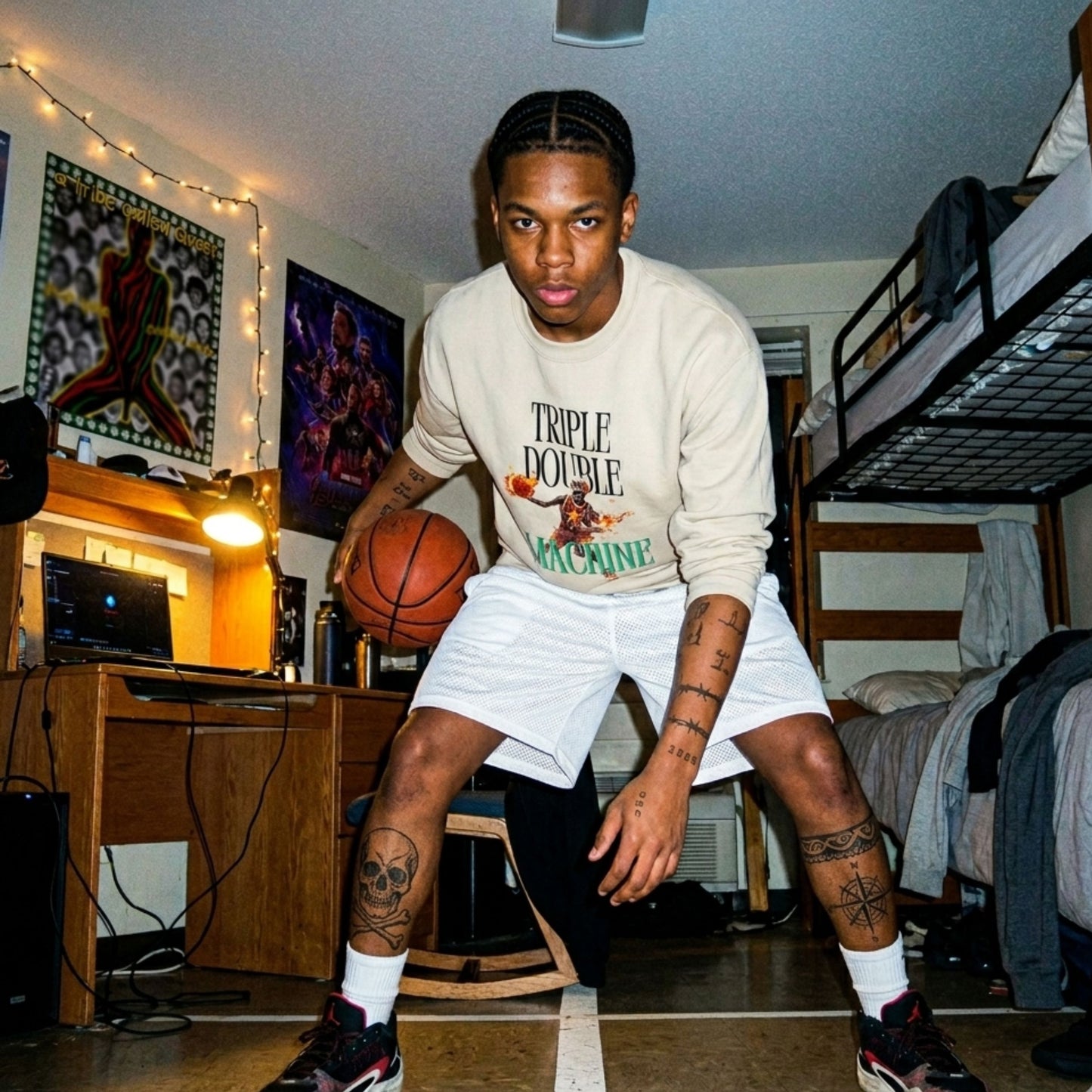 Triple Double Machine Crewneck